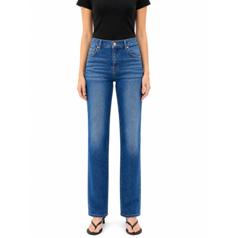 1822 Denim - Womens 31"Mid-Rise Straight Leg Jean