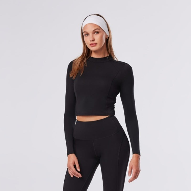 Thirty Three Threads - Unisex Mock Neck Long Sleeve Ebony