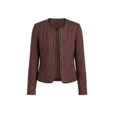 Liverpool Los Angeles - Womens Collarless Lady Jacket with Gold Trim