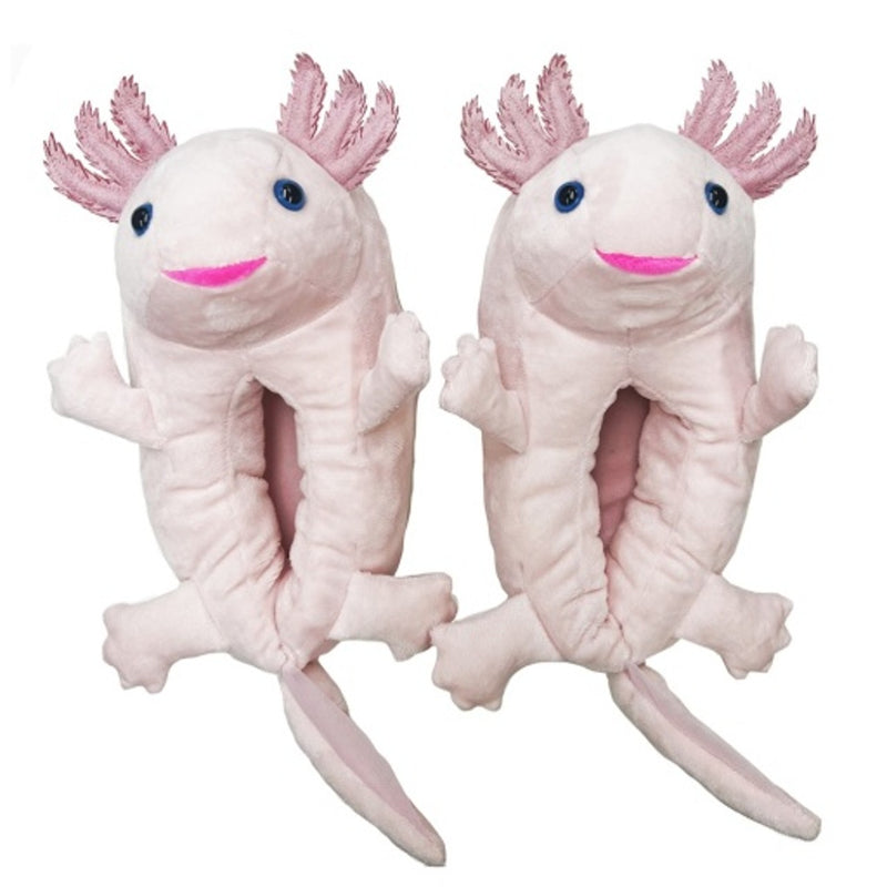 Oooh Yeah - Womens Lulu the Axolotl Assort-Animal Hugger Slippers-Womens, 3s 3m 3l