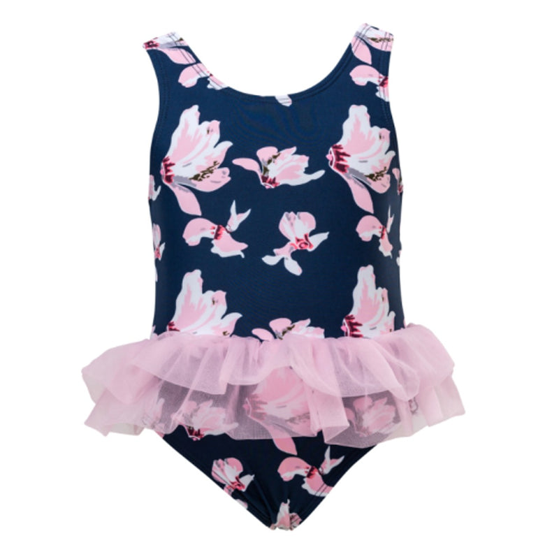 Snapper Rock - Baby Navy Orchid Tulle Skirt Swimsu
