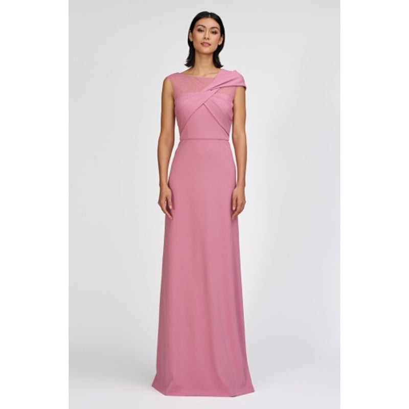 JS Collections - Womens Jordyn Asymmetric a-Line Gown