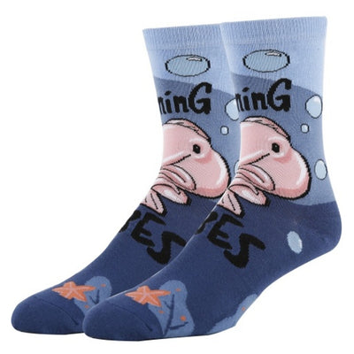Oooh Yeah - Mens Crew Socks Morning Blob Vibes