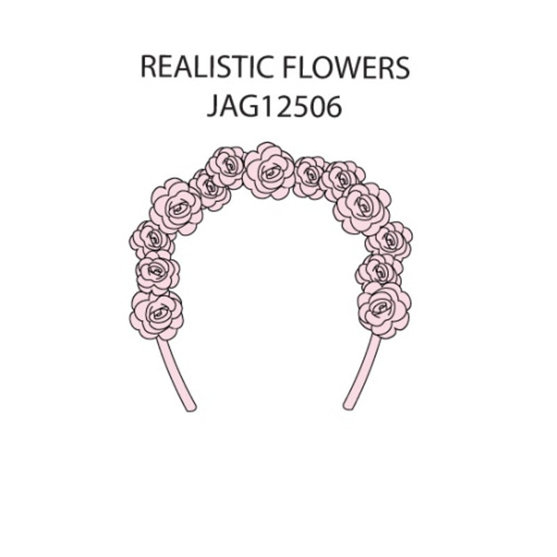 Janie and Jack - Kids G Pnk Flwr Crown Hb E1