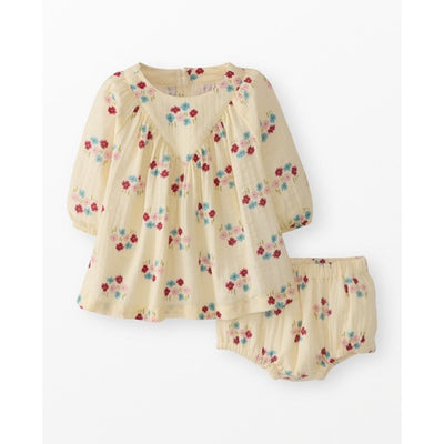 Hanna Andersson - Baby Long Sleeve Muslin Dress & Bloomers Set