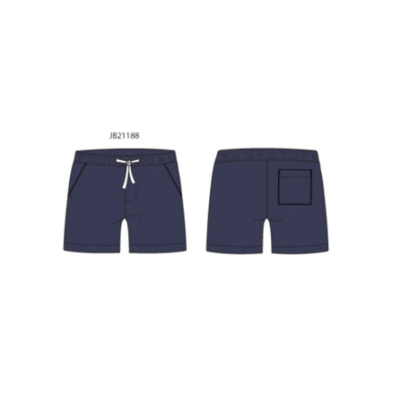 Janie and Jack - Boys with Navy Short Stretch Twill Po Short Smbas