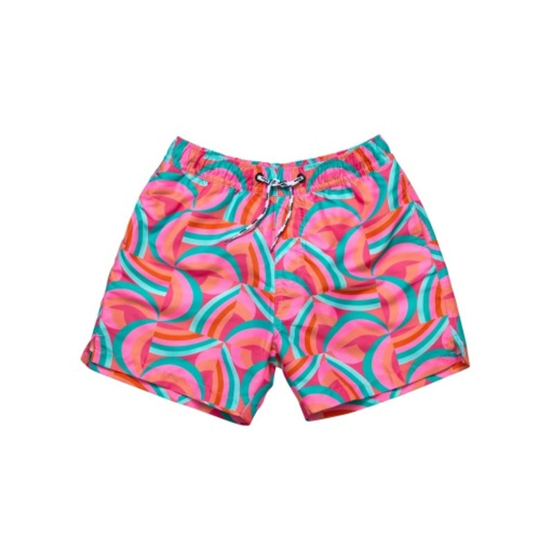 Snapper Rock - Boys Geo Melon Sustainable Swim Short