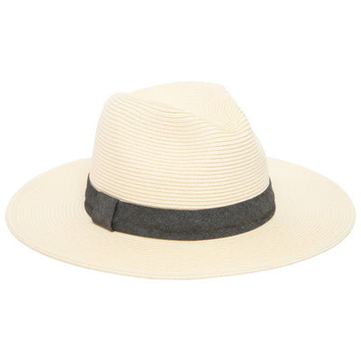 San Diego Hat Company - Womens Ultrabraid Fedora with Chambray