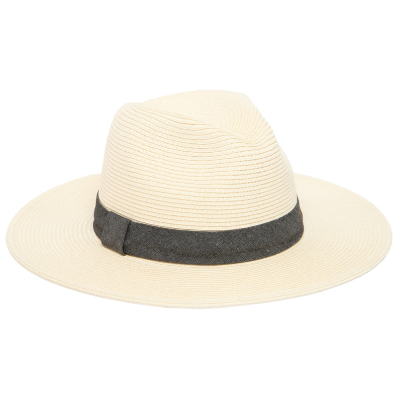 San Diego Hat Company - Womens Ultrabraid Fedora with Chambray