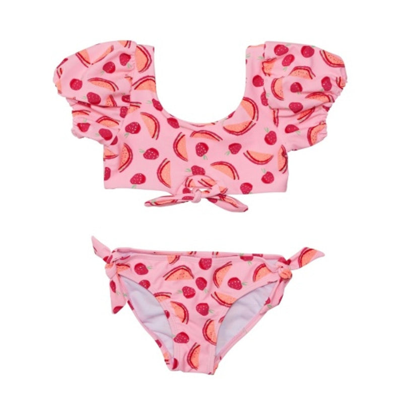 Snapper Rock - Girls Berry Sweet Knot Front Bikini