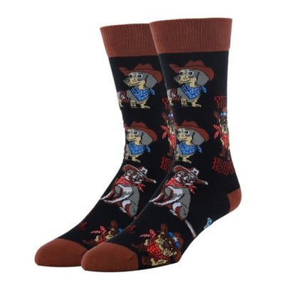 Oooh Yeah - Mens Yee Howl-Mens Crew Socks