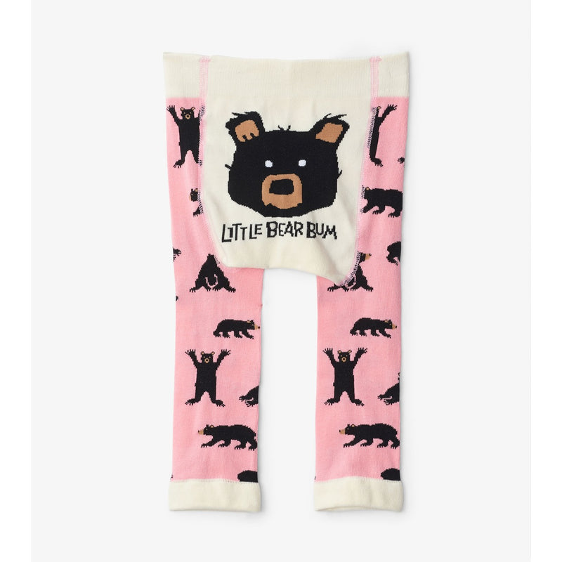 Little Blue House - Pink Bears Baby Tights
