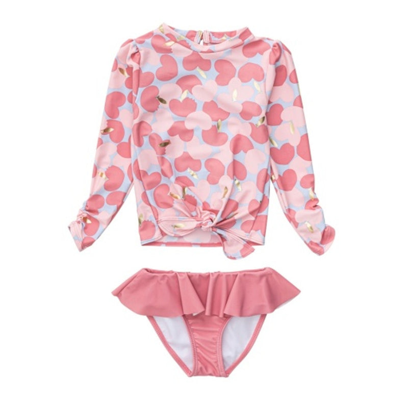 Snapper Rock - Kids Apple Love Long Sleeve Ruffle Set