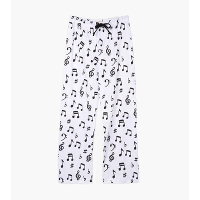 Little Blue House - Music Notes Womens Jersey Pajama Pants