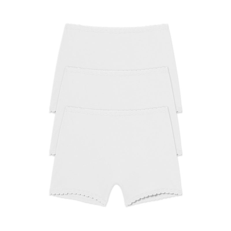 Skarlett Blue - Womens Adorned Cotton Boyshort 3-Pack