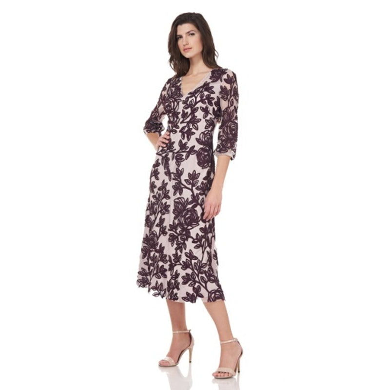 JS Collections - Womens Harlow V-Neck Dress