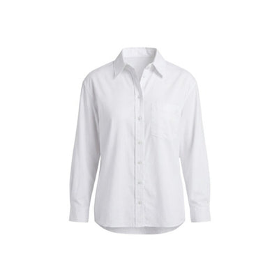 Liverpool Los Angeles - Womens Long Slv Btn Front Woven Boyfriend Shirt