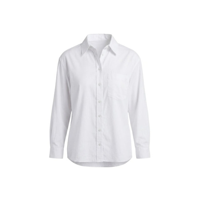Liverpool Los Angeles - Womens Long Slv Btn Front Woven Boyfriend Shirt