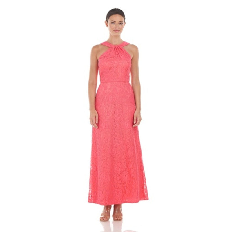 JS Collections - Womens Jia Halter Ankle Length Gown