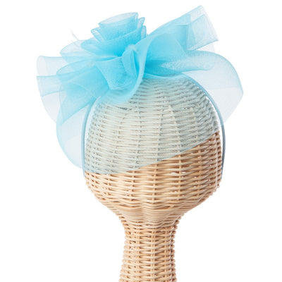 San Diego Hat Company - Poly Mesh Fascinator with Rose