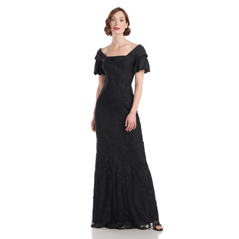JS Collections - Womens Ella Puff Sleeve Gown