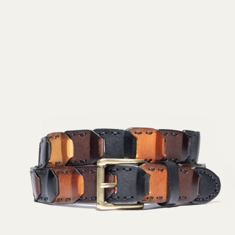 WILL Leather Goods - Mens Hand Laced Link Belt