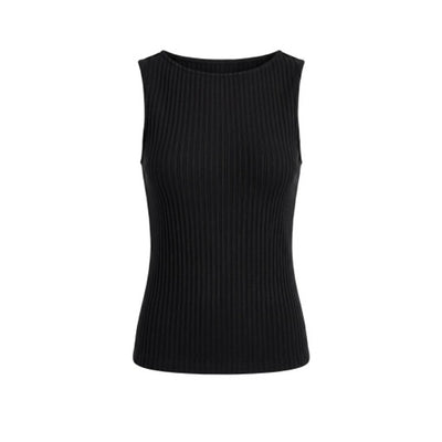 Liverpool Los Angeles - Womens Sleeveless High Boatneck Knit Top
