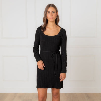 Hope & Henry - Womens Organic Cable Sweater Dress