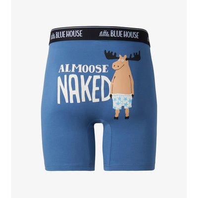 Little Blue House - Almoose Naked Mens Boxer Brief
