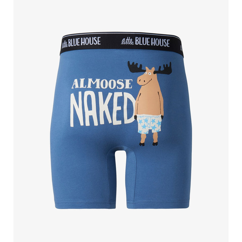 Little Blue House - Almoose Naked Mens Boxer Brief