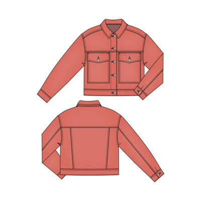 Liverpool Los Angeles - Womens Oversized Cropped Denim Jkt