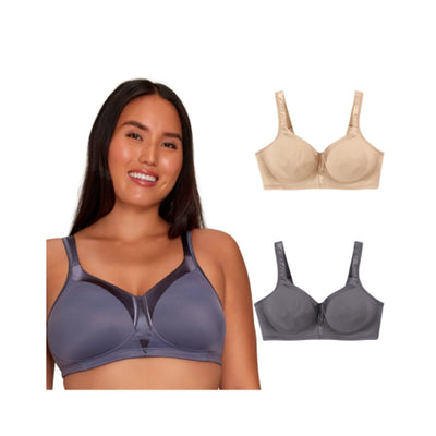 Hanes - Womens Playtex 18 Hour Silky Soft Smoothing Cool & Breathable Wireless Bra 2-Pack
