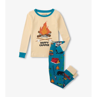Little Blue House - Happy Camper Retro Camping Kids Pajama Set
