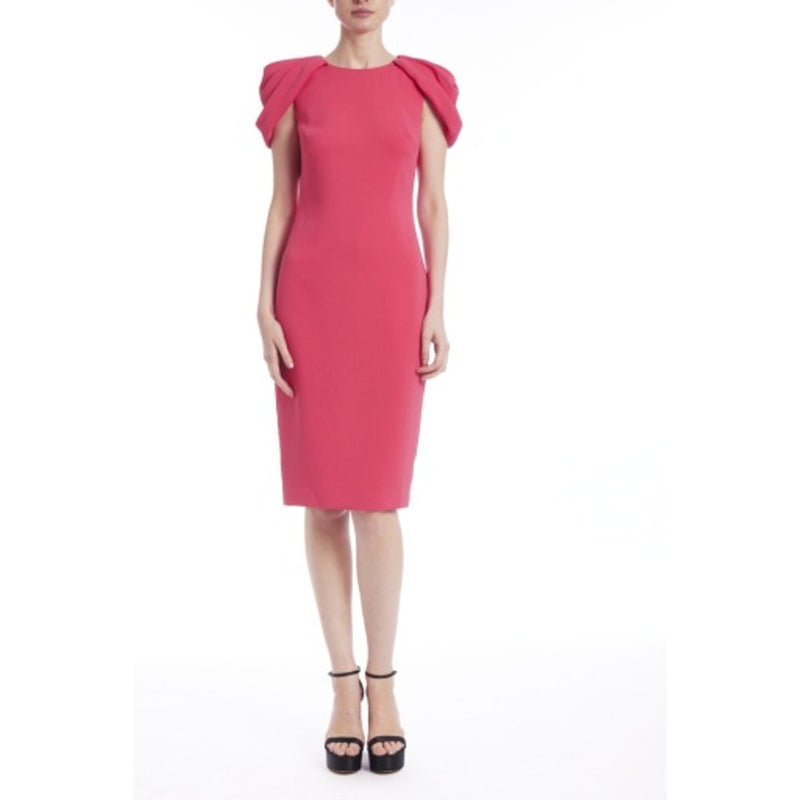 Badgley Mischka - Womens Drape Shldr Sheath