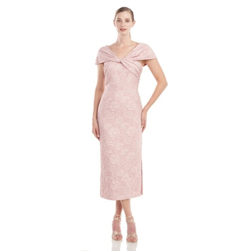 JS Collections - Womens Jessie Twist Tea Length Dress