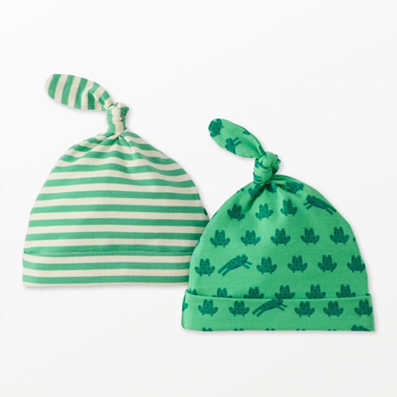 Hanna Andersson - Baby 2-Pack Baby Layette Top Knot Beanie in Hannasoft™