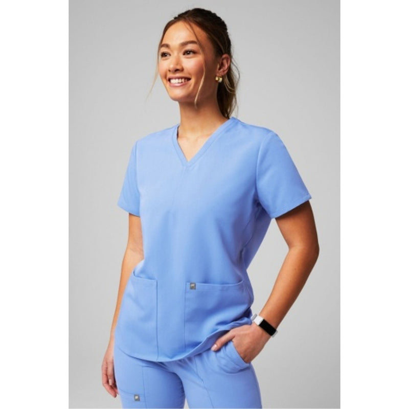 Fabletics - Womens Method Scrub Top Motiontech - Ceil Blue