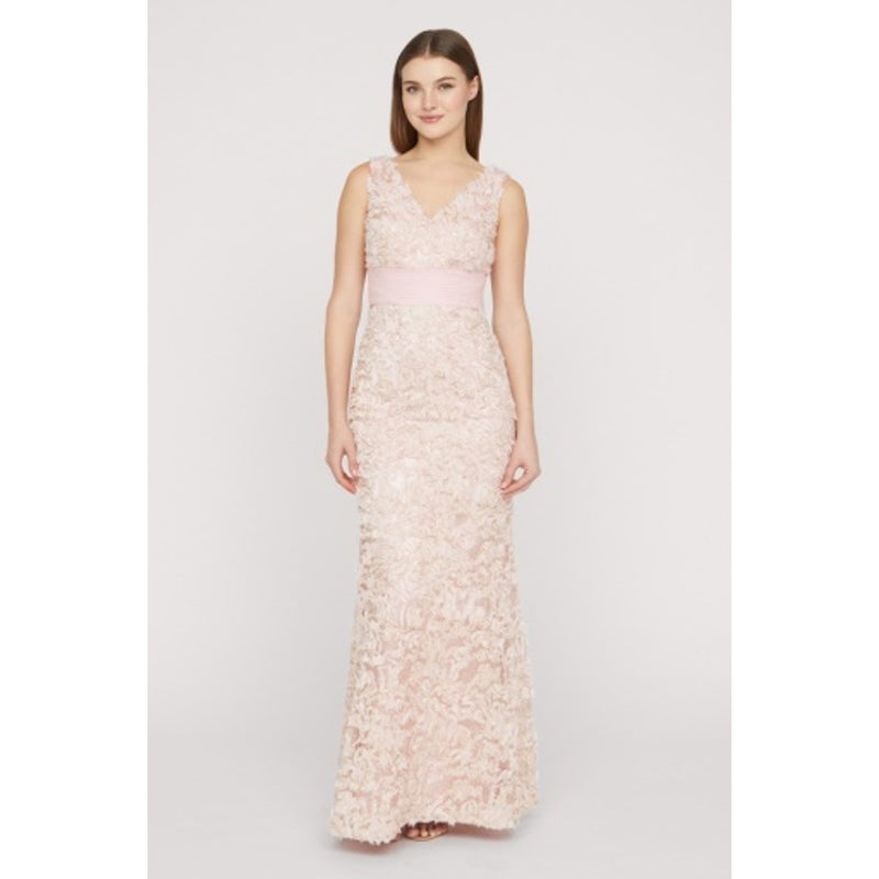 JS Collections - Womens Brooklyn V-Neckline Gown