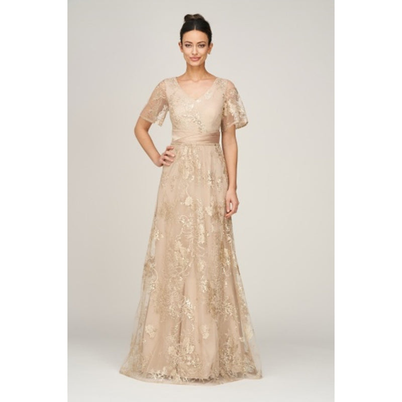 JS Collections - Womens Tamara a-Line Gown