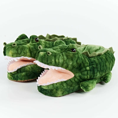 Oooh Yeah - Womens Alligator Hugs. Women's Plush Hugger Slippers