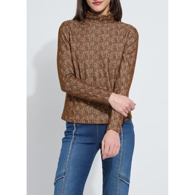 Lysse - Womens Carter Textured Long Sleeve Turtleneck