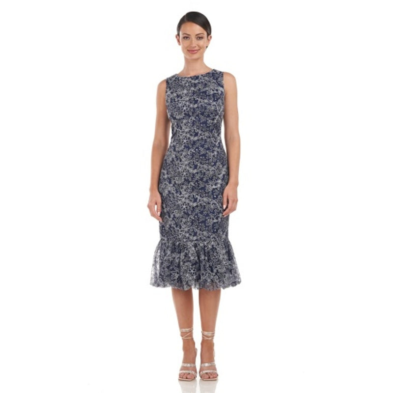 JS Collections - Womens Melissa Puff Midi Dress