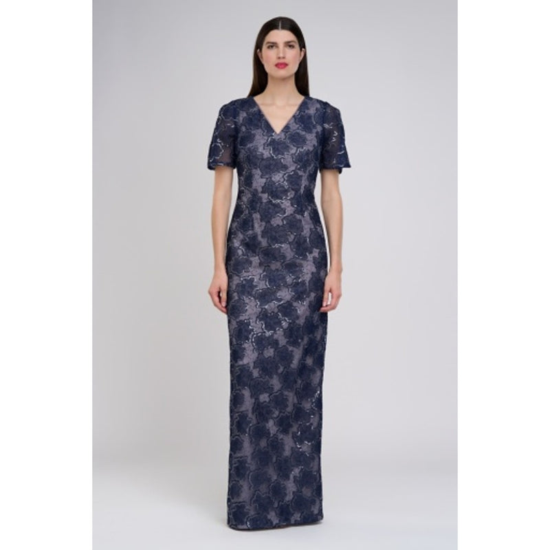 JS Collections - Womens Alondra Column Gown