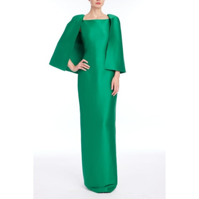Badgley Mischka - Womens Cape Gown