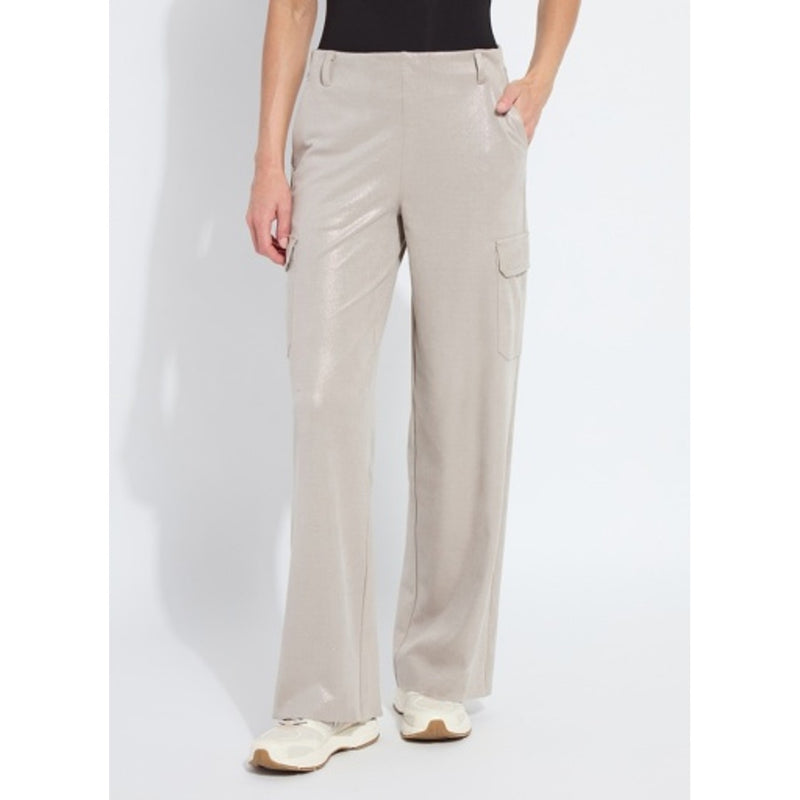 Lysse - Womens Callie Patent Foil Vegan Suede Cargo Pant