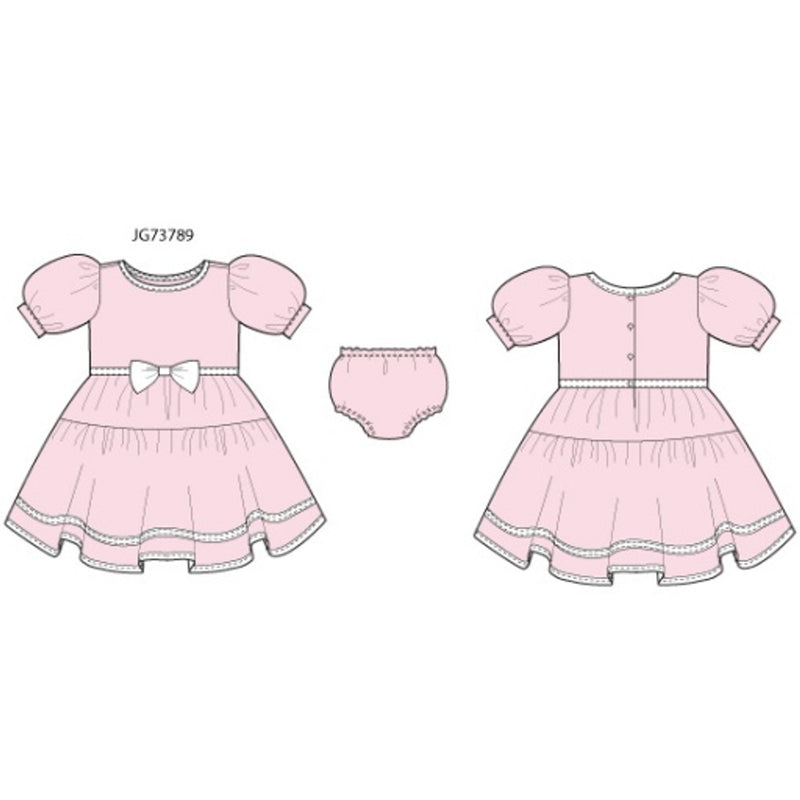Janie and Jack - Girls K Pnk Ponte Dress E1