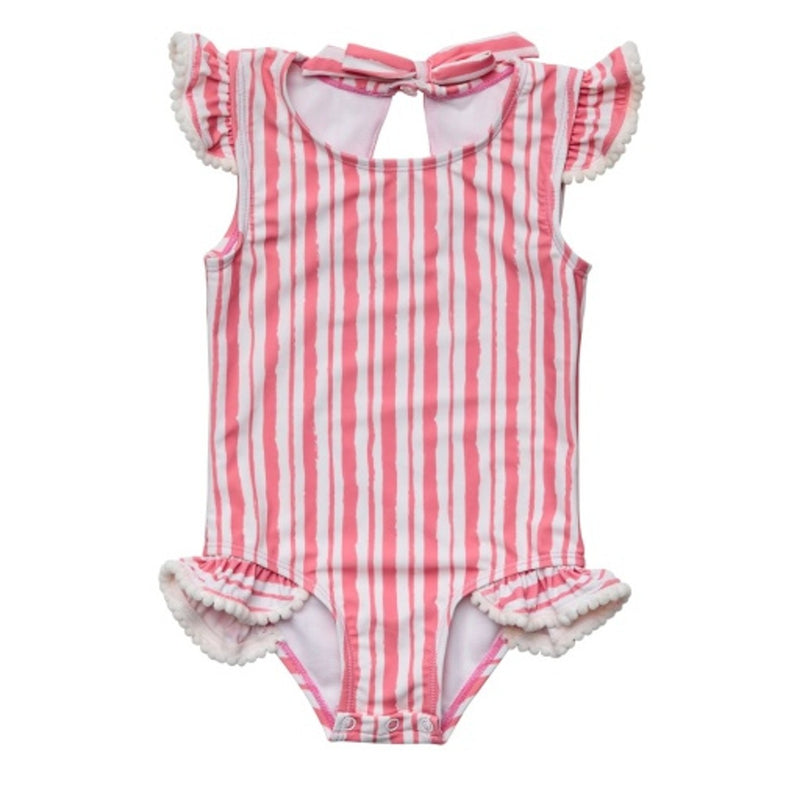 Snapper Rock - Baby Paradise Stripe Frill Swimsuit