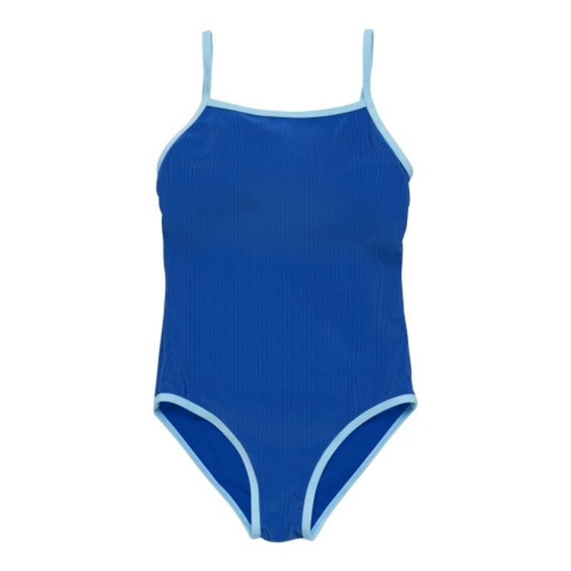 Snapper Rock - Girls Deepwater Blue Teen Swimsuit