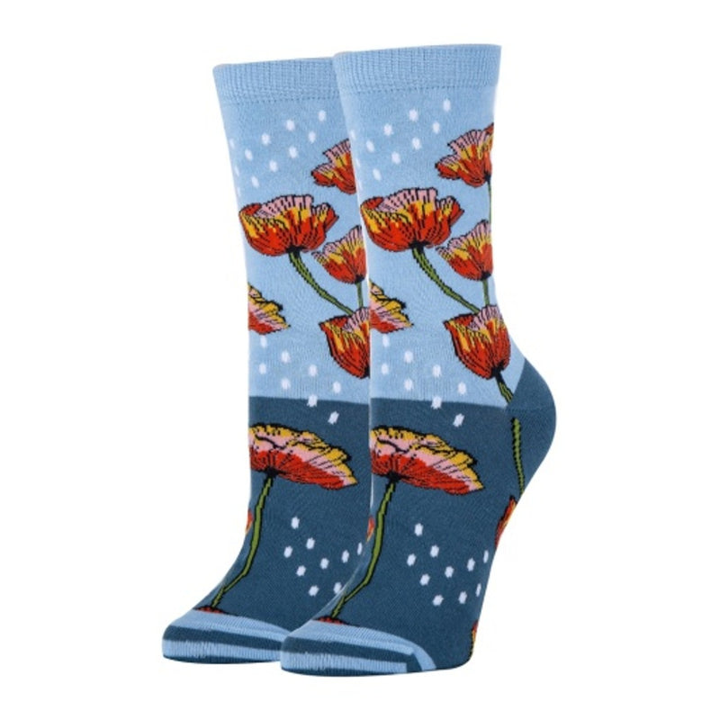 Oooh Yeah - Womens Poppy Please-Novelty-Womens Crew Socks