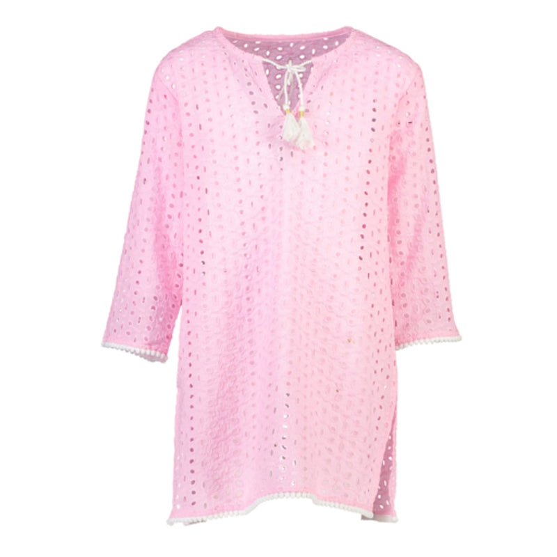 Snapper Rock - Girls Pink Cut Out Classic Kaftan
